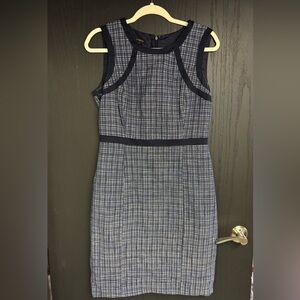 Talbots Blue Plaid Dress Knee Lenth Women’s 8